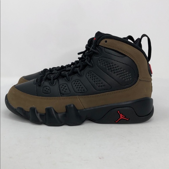 Nike Air Jordan 9 Retro (GS) Olive HV4574-030 Youth Sneakers - Size 4y